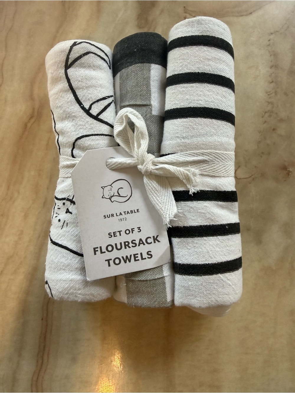 NWT 3-PACK SUR LA TABLE 100% COTTON FLOUR SACKS 😻